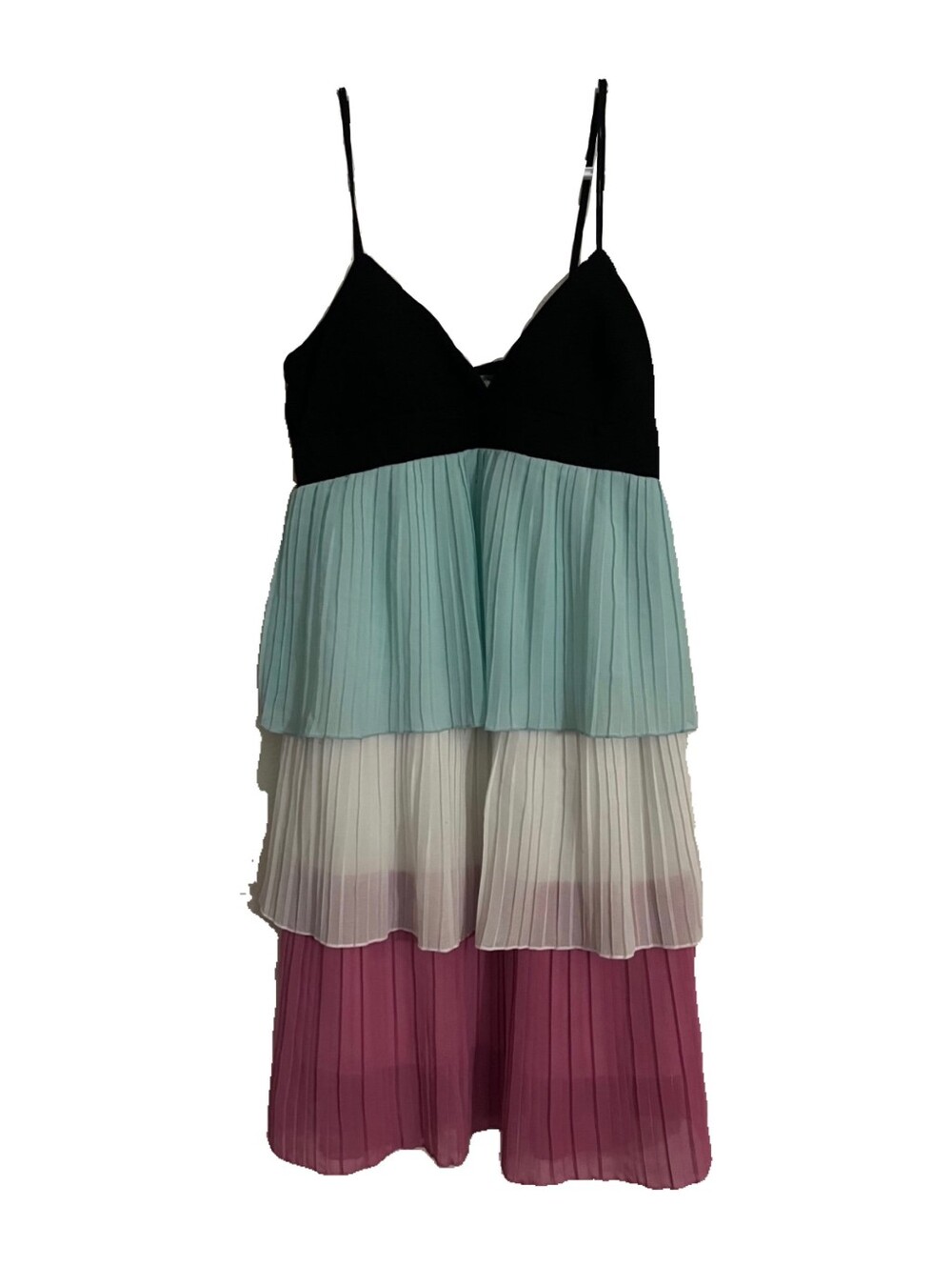 Johnny Martin Layered Color Block Dress